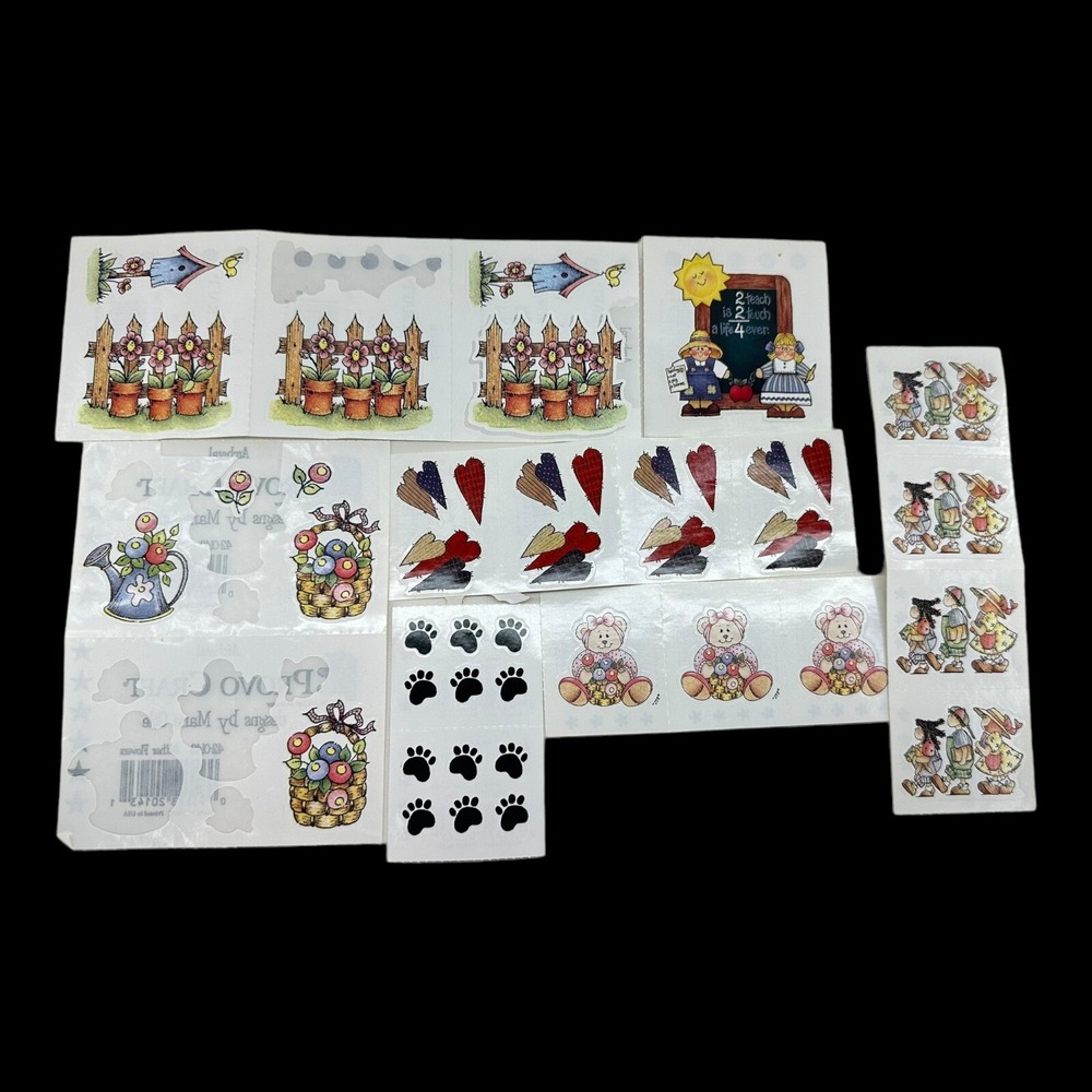 (7) Sheet Lot Provo Craft Archival Sticker Mixed Scrapbooking Photo 1990s VTG